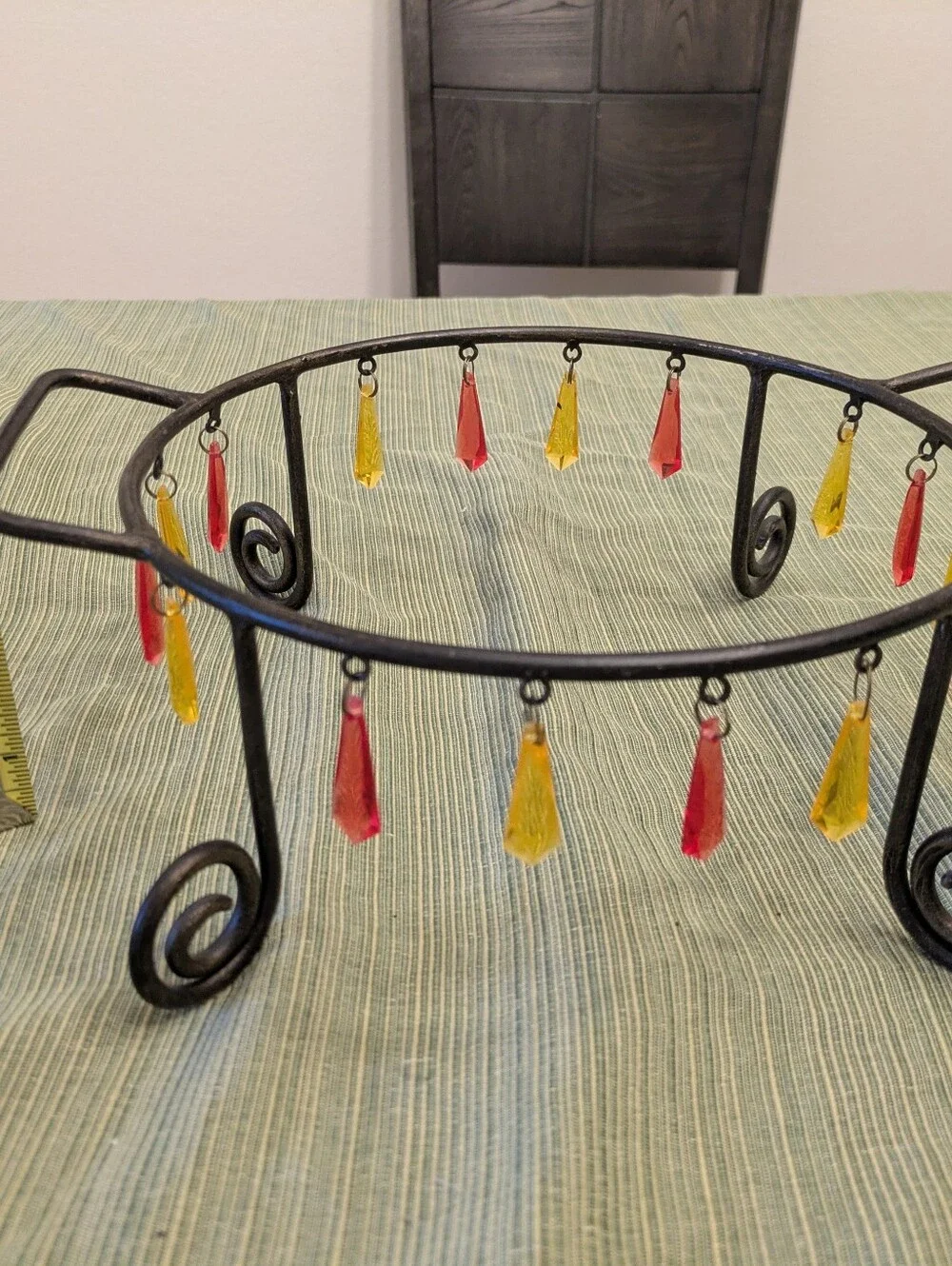 Wrought Iron Stand For Pie Plates/Cake Pan - 9